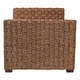 preview thumbnail 3 of 8, Rhinos Handwoven Seagrass Daybed - Twin Size Coastal Boho Bed Frame with Basketweave Design