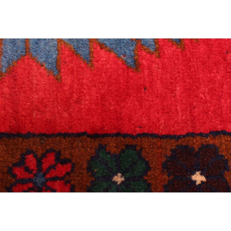 ECARPETGALLERY Hand-knotted Teimani Red Wool Rug - 3'5 x 5'11