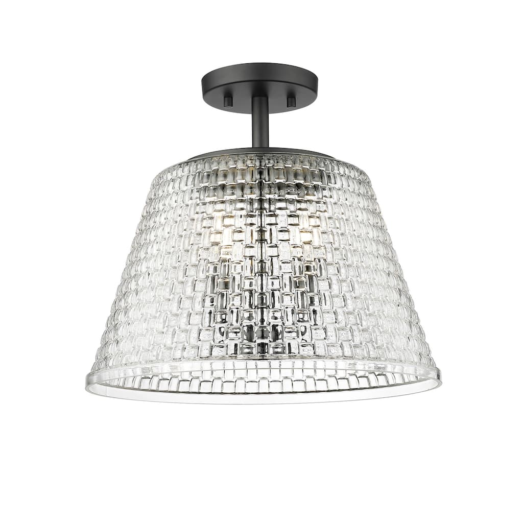 Millennium Lighting 22100 Saben 3 Light 15" Wide Semi-Flush Ceiling