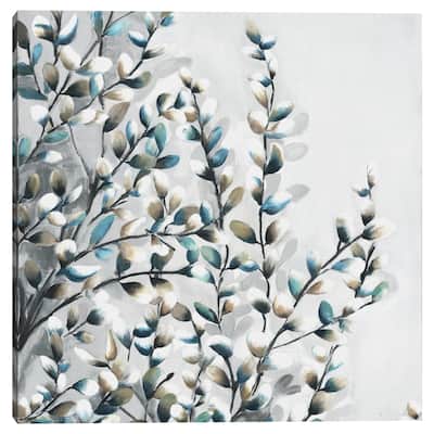 Watercolor Willows Light Square by Frank Parson Canvas Art Print