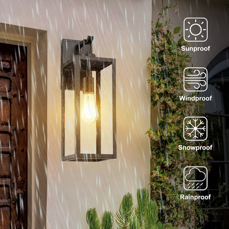 1-Light Outdoor Wall Light - 5.9"x7.83"x17.99"