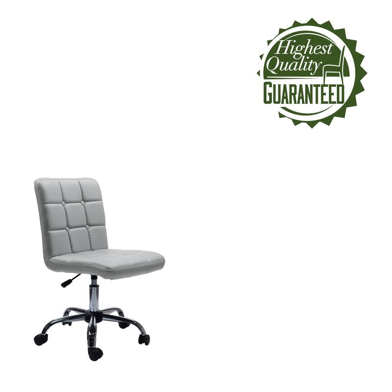 Porthos Home Parker Faux Leather Office Chair with Metal Base