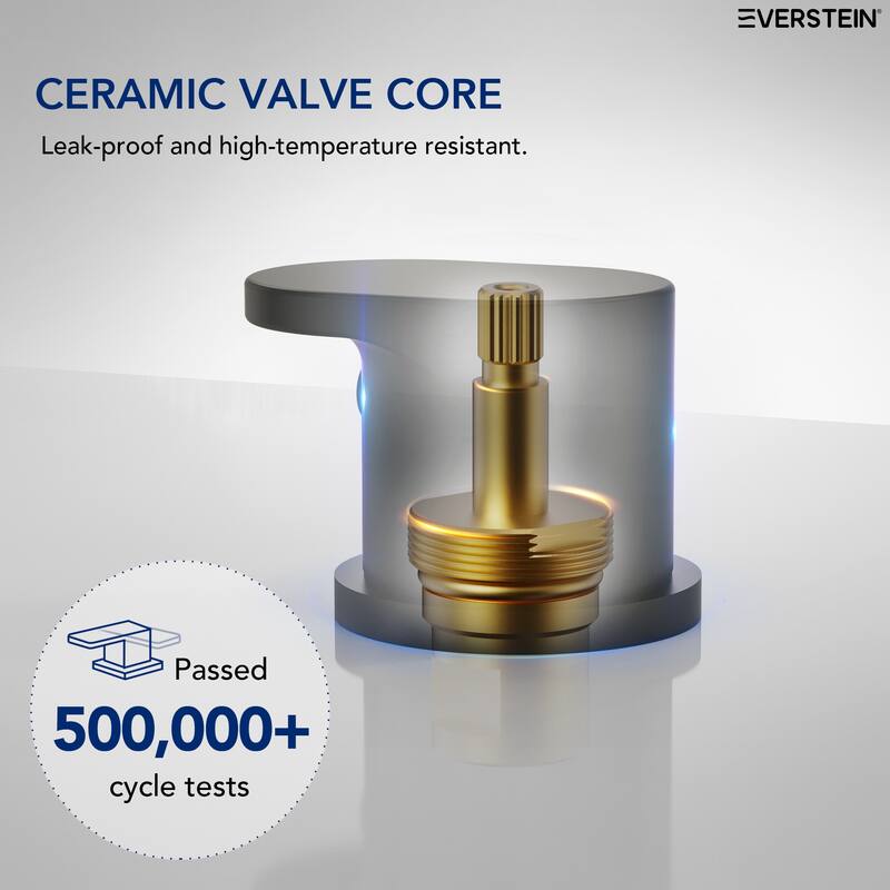 Modern Deck-Mount 2-Handle 360° Rotatable Bathtub Faucet Widespread 3 Hole Tub Filler