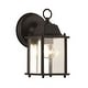 preview thumbnail 10 of 9, Trans Globe Lighting Purisima Mission 1 Light Lantern Outdoor Wall Black