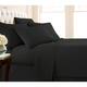 Vilano Series Extra Deep Pocket 6-piece Bed Sheet Set - Twin - Black