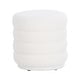 preview thumbnail 3 of 3, Hawley White Round Sherpa Ottoman