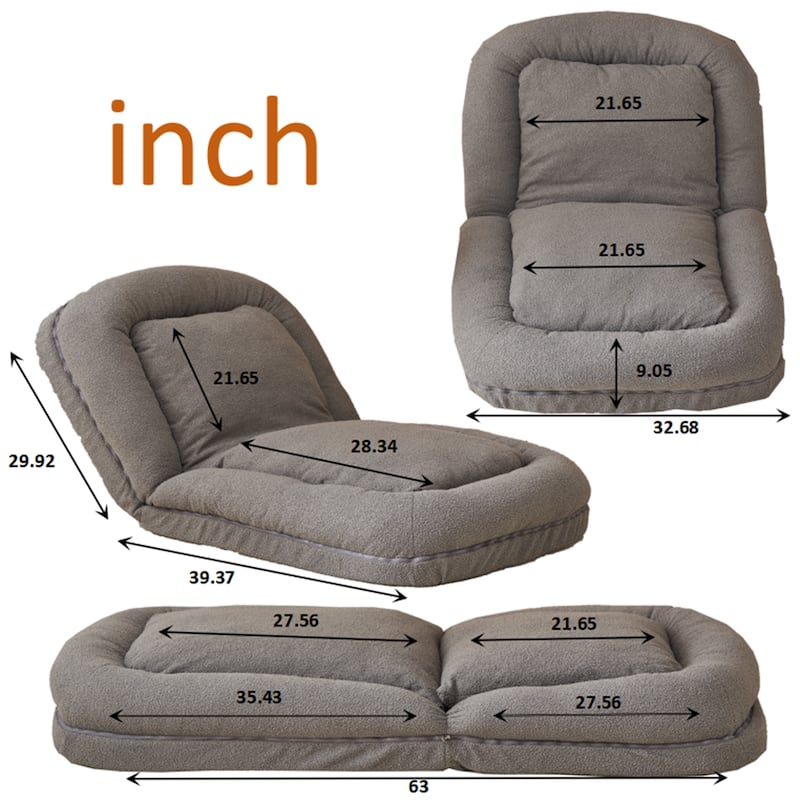 Bryston 42.5'' Upholstered Reclining Sleeper Sofa