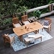 preview thumbnail 3 of 30, Cambridge Casual Caterina 6-Piece Teak Outdoor Extendable Dining Set