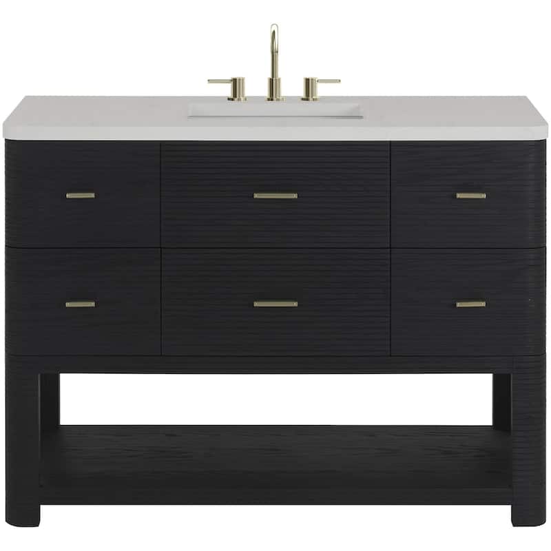 James Martin Vanities D704-V48-WWZ Lucian 48" Free Standing Single - Carbon Oak