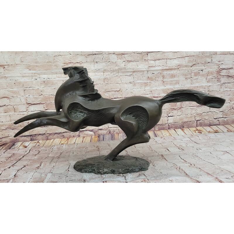 Abstract Bronze Stallion – Modern Equine Sculpture For Contemporary Décor