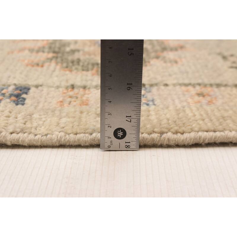 ECARPETGALLERY Hand-knotted Jules Serapi Light Khaki Wool Rug - 9'0 x 12'0