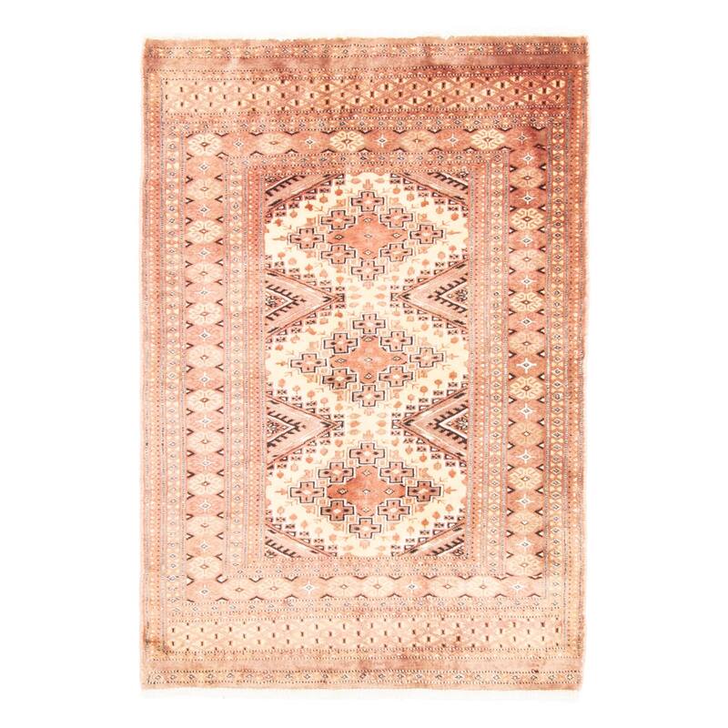 ECARPETGALLERY Hand-knotted Finest Peshawar Bokhara Beige Wool Rug - 2'7 x 3'9