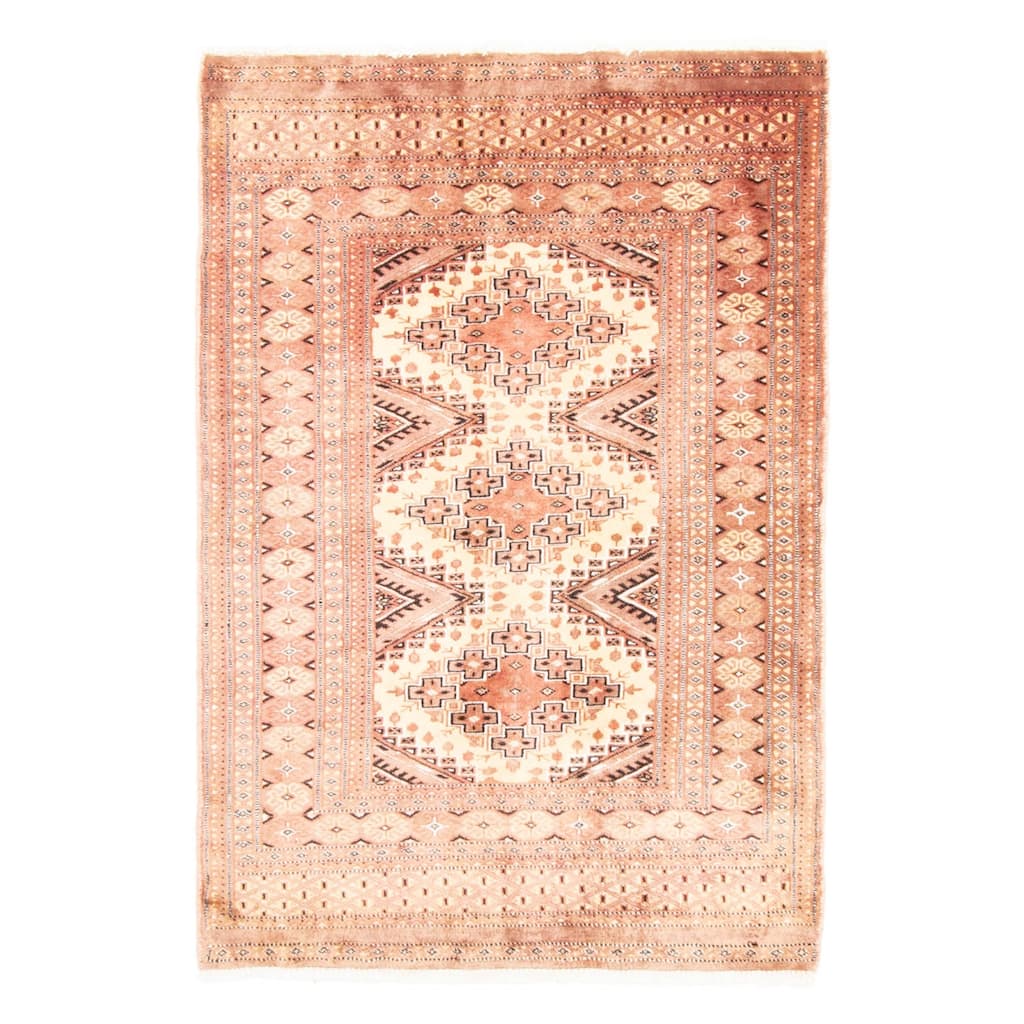 ECARPETGALLERY Hand-knotted Finest Peshawar Bokhara Beige Wool Rug - 2'7 x 3'9