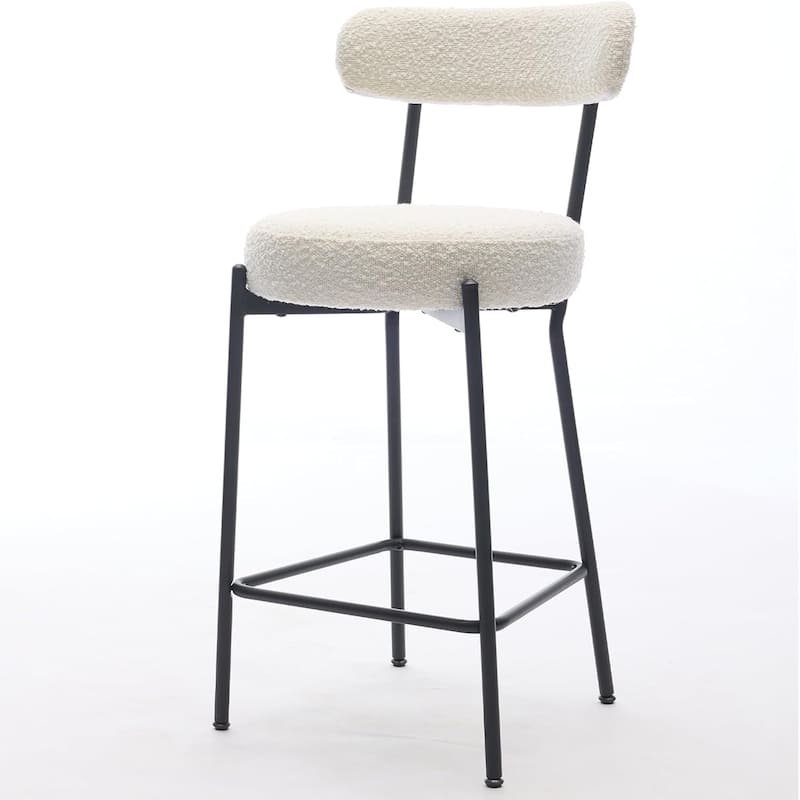 Bar Stools Set of 2, 30 Inch Upholstered Barstools