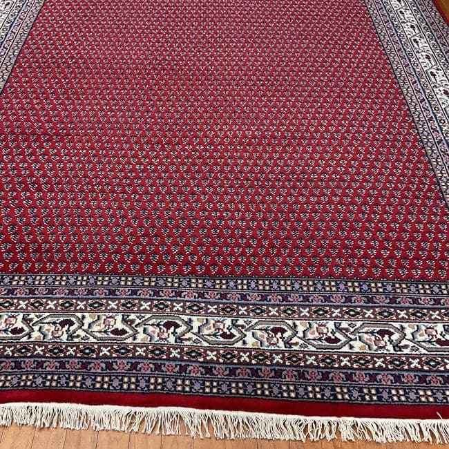 HERAT ORIENTAL Handmade Geometric Mir Wool Rug 8'6 x 11'6