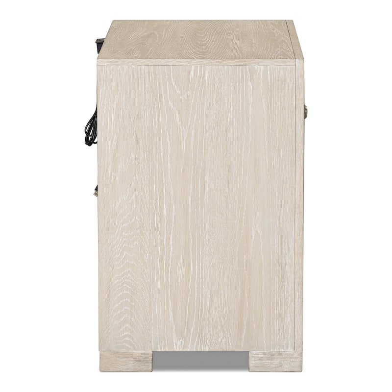 Furniture of America Durem II Modern Classic 3-Piece Solid Wood Panel Bedroom Set with 3-Drawer Nightstand