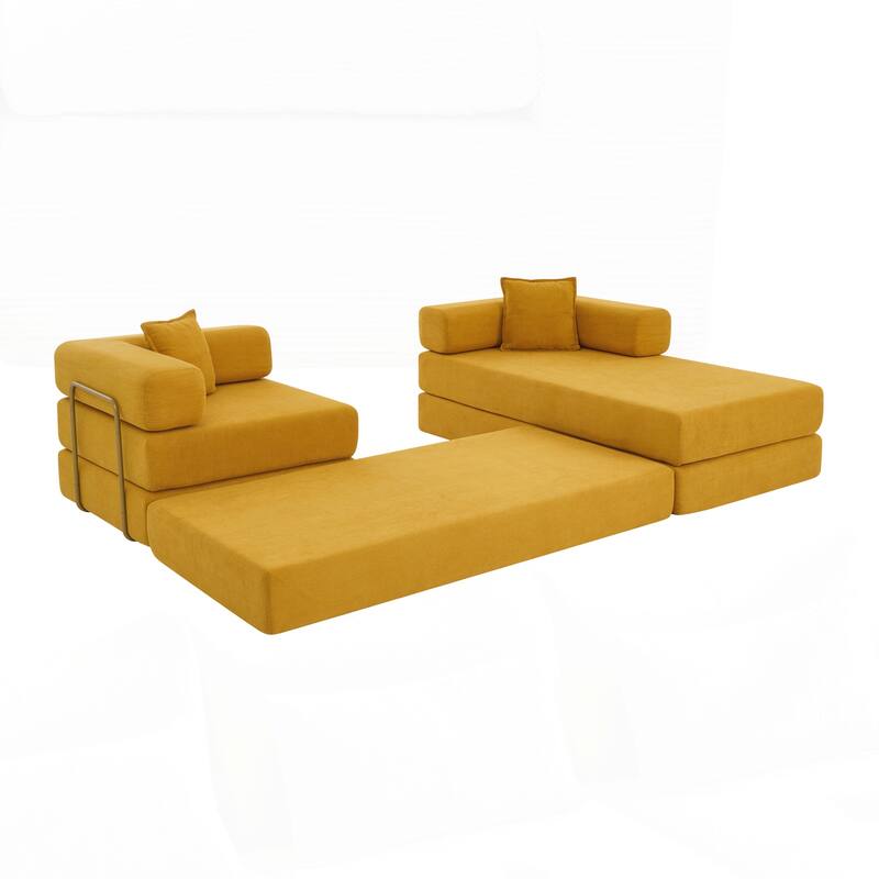 Modular Sectional Sofa with L-Shape Chaise, Boneless Cloud Couch with Deep Seat
