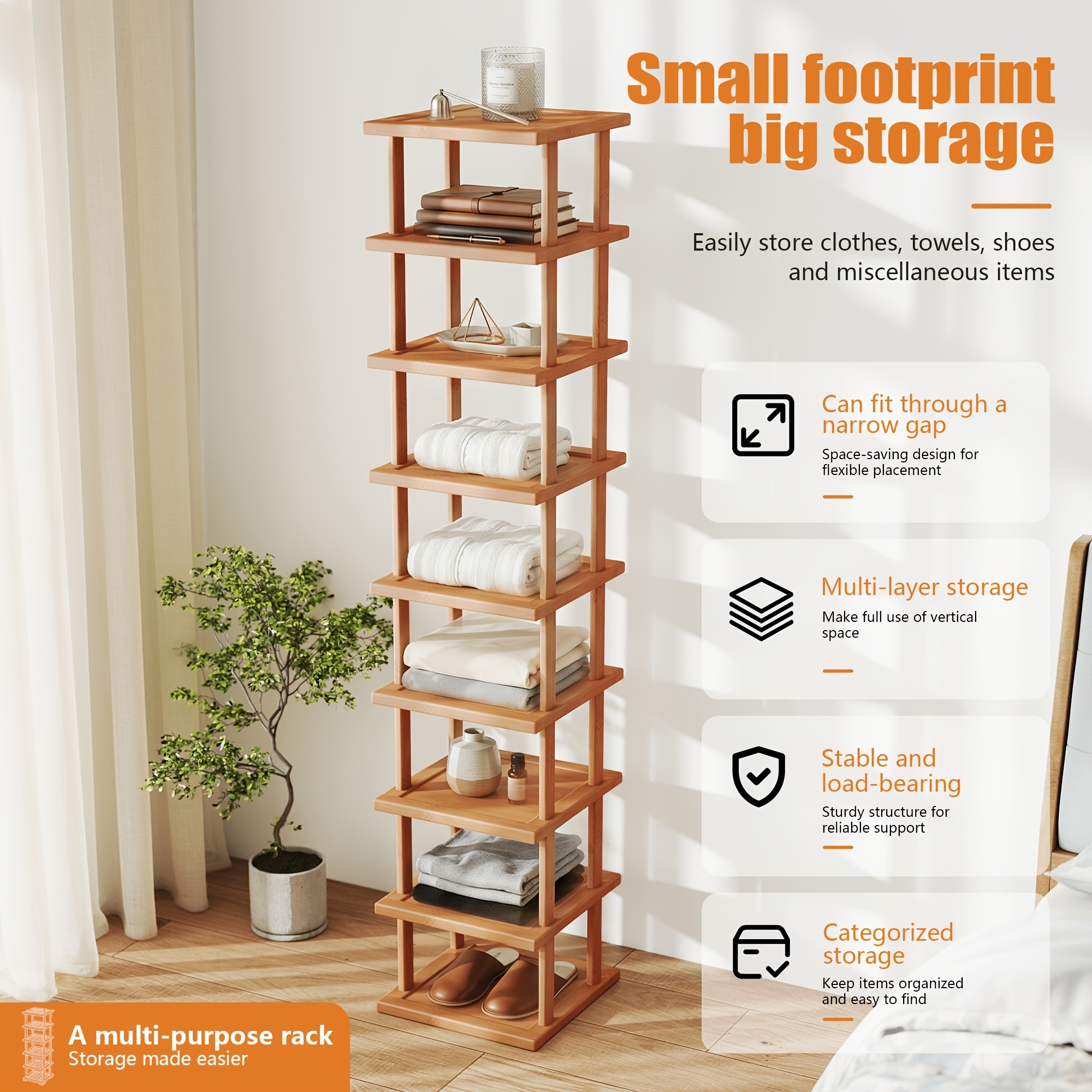 Vertical-Shoe-Rack,Narrow-
