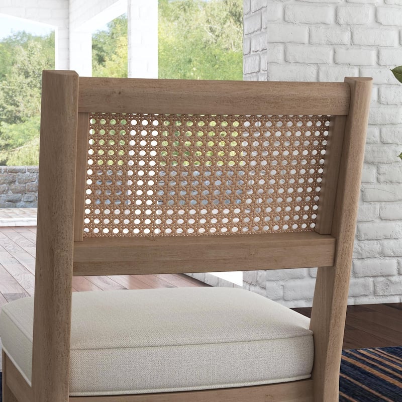 Brentwood Brown Wood Dining Armless Chair (Single Chair Only) - 19" x 33" x 21"