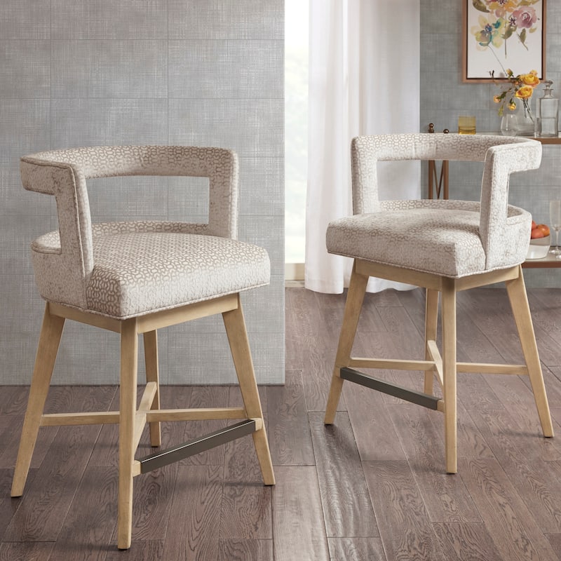 Madison Park Glenwood 180 degree Swivel Counter Stool Auto-Return