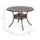 preview thumbnail 7 of 5, Arden 5-Piece Outdoor Dining Table Set for Patio, Bronze