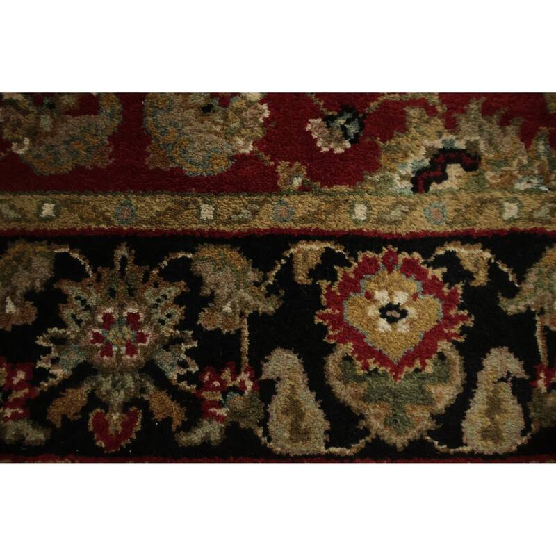 Hand Knotted Oriental 100% Wool Carpet Traditional Floral Red Agra Area Rug - 6' 5'' X 4' 2''