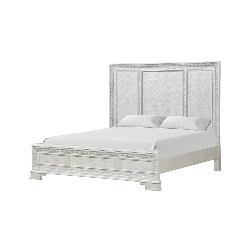 1pc Traditional Creamy White Finish Bed