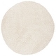 preview thumbnail 85 of 150, SAFAVIEH August Shag Solid 1.2-inch Thick Area Rug 3' x 3' Round - Ivory