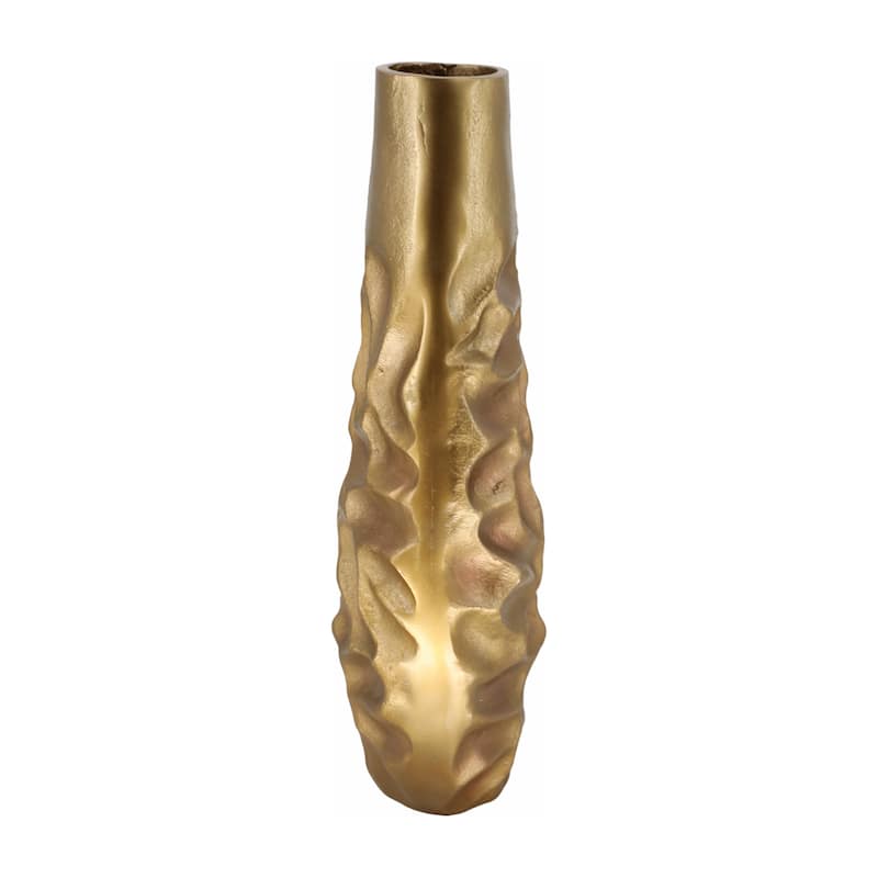 Metal Cartwright Hammered Textured Vase - Bronze, 19 in.