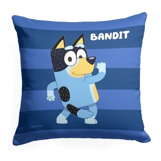 Bluey Roll Call Bandit 18 Inch Throw Pillow