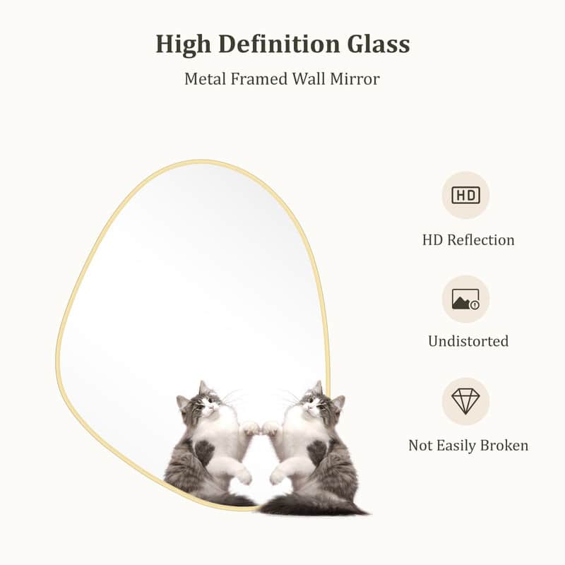 Aluminum Alloy Asymmetrical Wall Mirrors