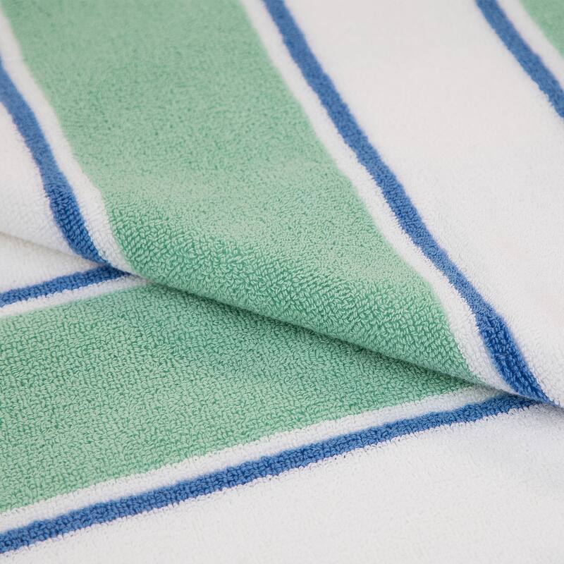 Aston & Arden Oversized Pinstriped Resort Beach Towel - 35x70