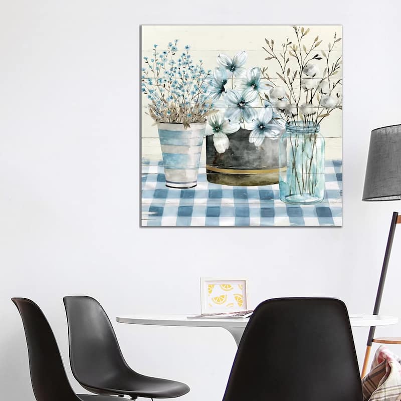 iCanvas "Blue Farmhouse" by Carol Robinson Canvas Print - 37x37x1.5