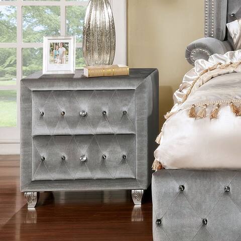 Buy Silver Nightstands Bedside Tables Online At Overstock Our Best Bedroom Furniture Deals