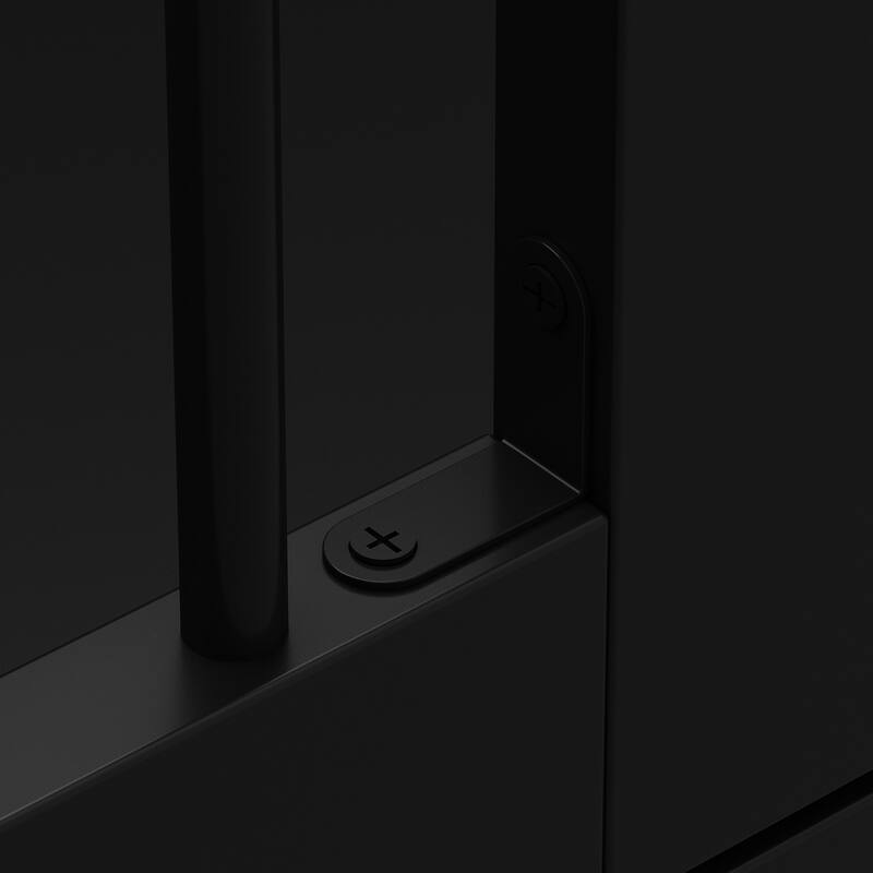 Furniture Style Dog Crate with Storage Drawers, Large Dog Kennel Cabinet with Wood Top, Double Door Pet Crate End Table