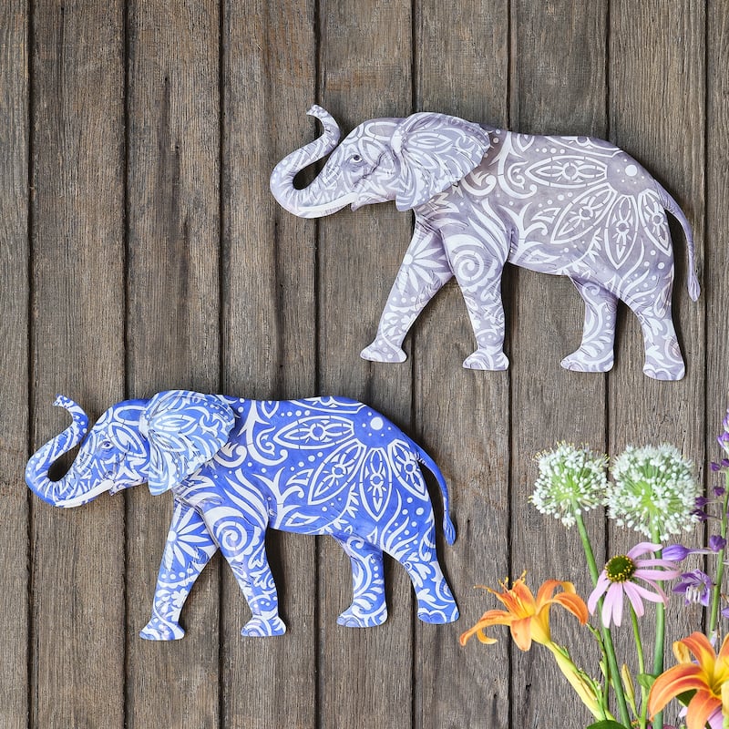 Capiz Elephant Wall Decor