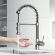 preview thumbnail 1 of 122, VIGO Edison 19" H Single Handle Pull-Down Sprayer Kitchen Faucet Set with Touchless Sensor Without Extras - Stainless Steel