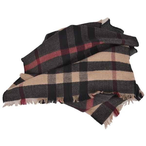 burberry reversible check print infinity scarf