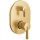preview thumbnail 3 of 2, Moen Cia 3 Function Pressure Balanced Valve Trim Only with Double Brushed Gold