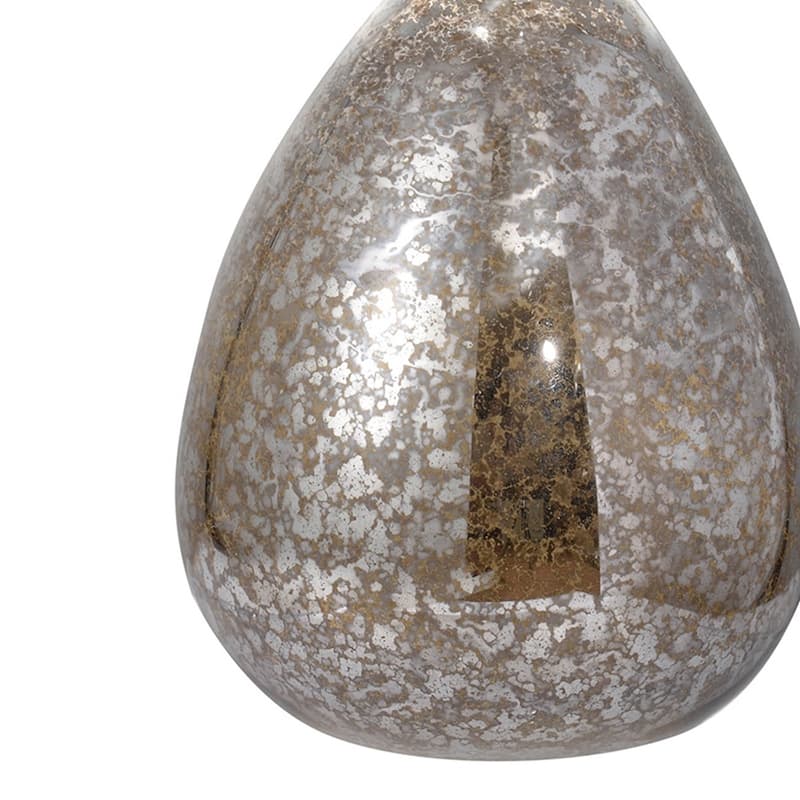 10" Peleus 60-Minute Silvered Hourglass, Bisque Sand