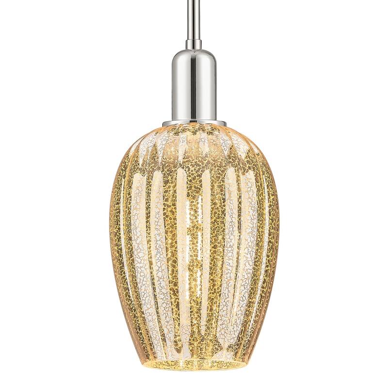 Innovations Lighting 716-1S-G457-6ME Preston 6" Wide Mini Pendant with - Polished Nickel