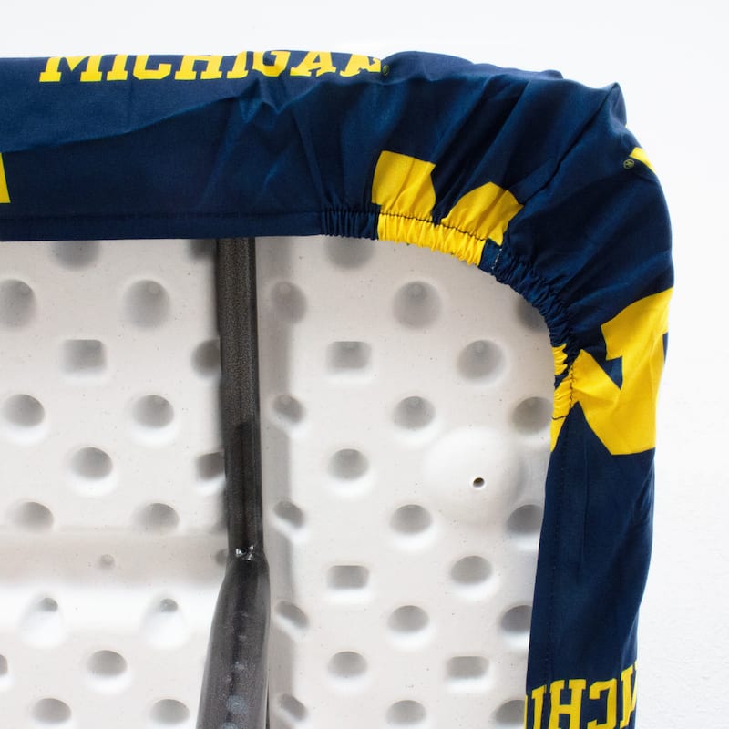 Michigan Wolverines Tailgate Fitted Tablecloth, 72" x 30", 6 ft table - 72" x 30", 6 ft table