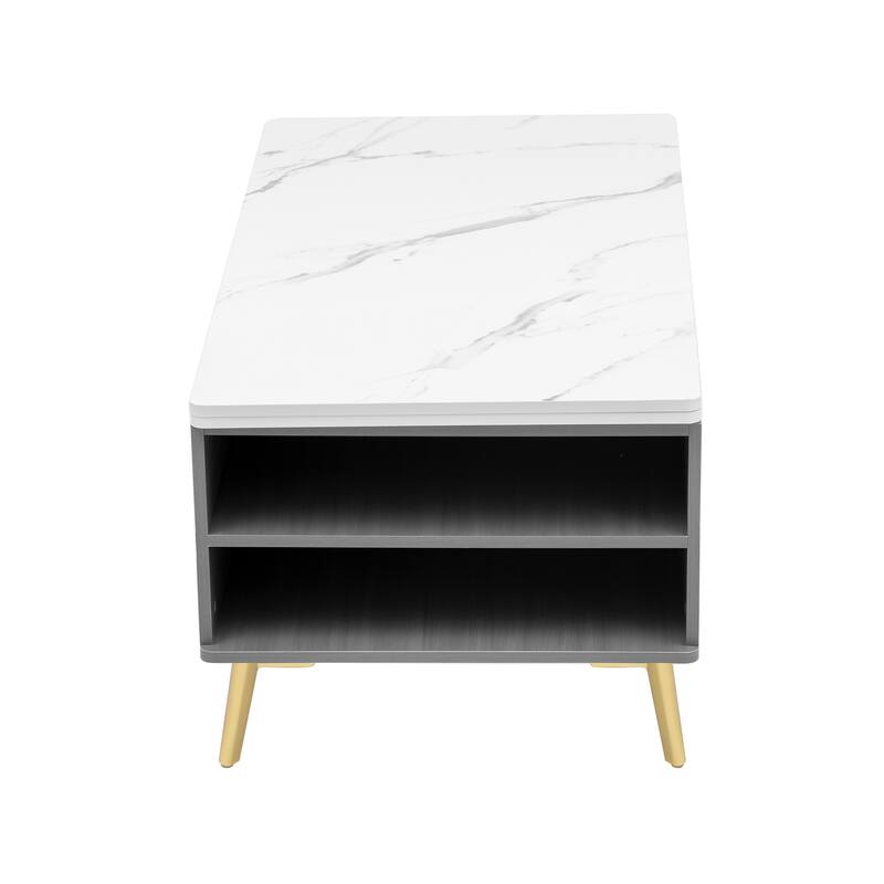 Lift Top Coffee Table with Drawers and Multi Functional Table