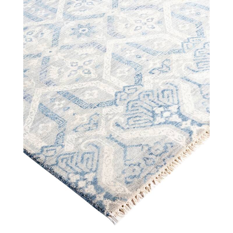 Ikat One-of-a-Kind Hand-Knotted Area Rug, Beige - 8' 2" x 10' 2"