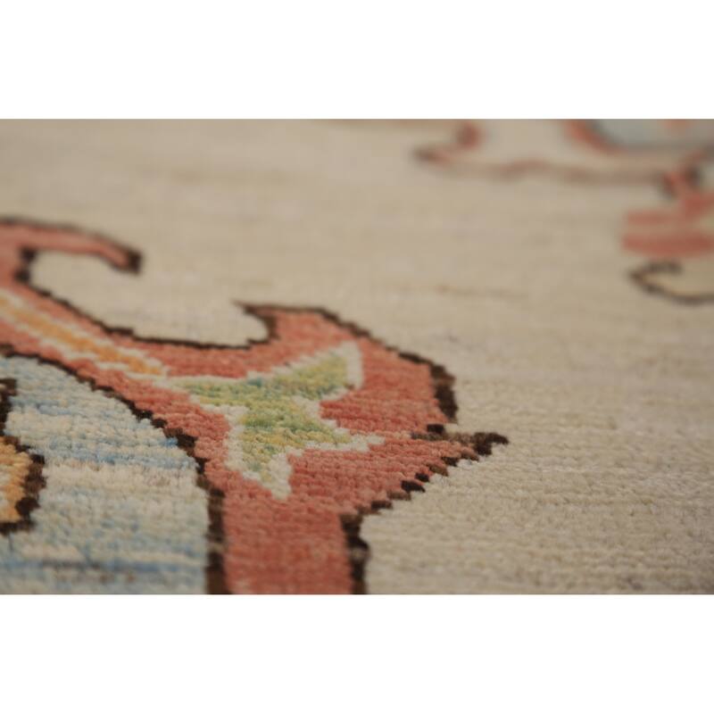 Vegetable Dye Heriz Serapi Rug Hand-Knotted Oriental Wool Carpet - 10'2"x 12'5"