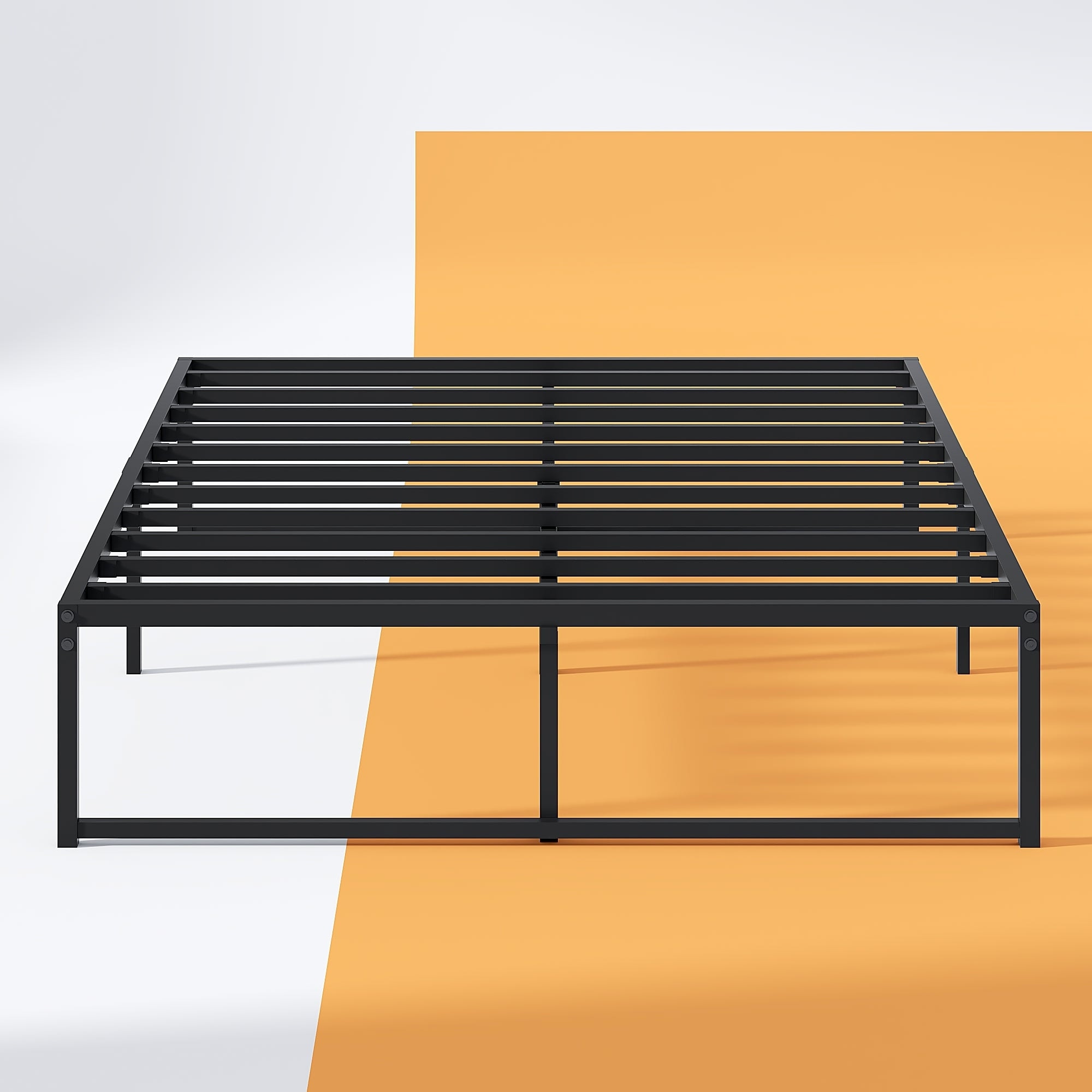 Javlergo 14-Inch Queen Size Metal Platform Bed Frame, No Box