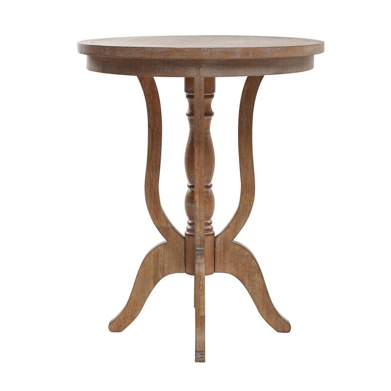 COZAYH Rustic Farmhouse End Table, Natural Top Side Table for Family, Dinning or Living Room, Handcrafted Finish, Modern