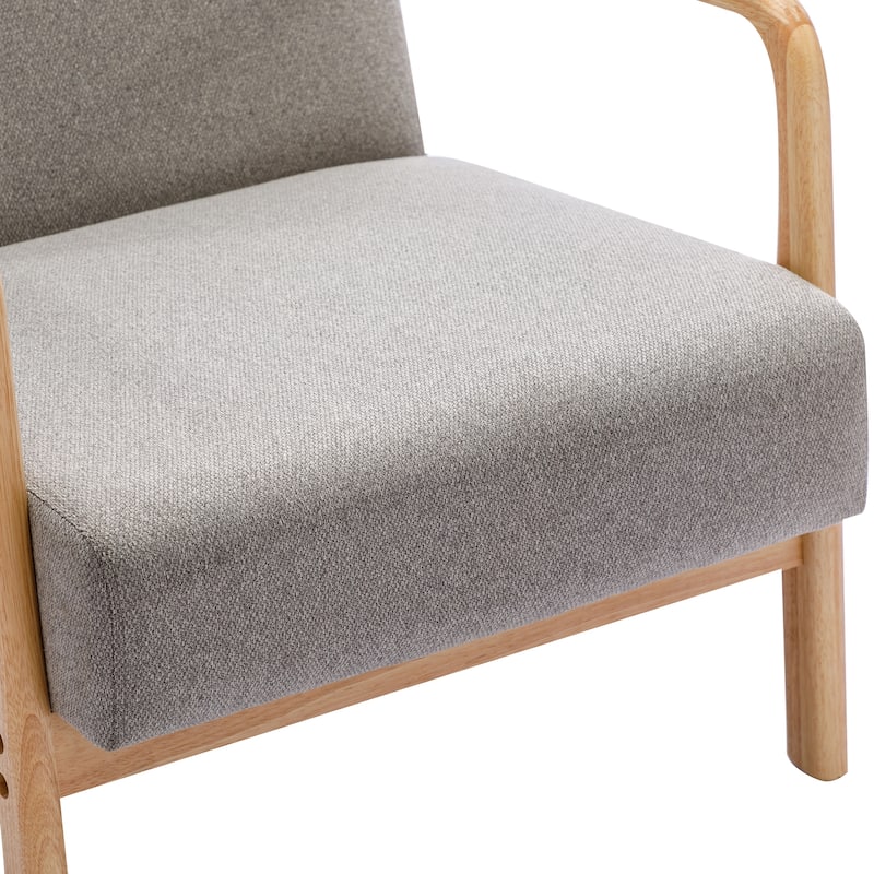 Lounge Accent Chair with Solid Wood Frame