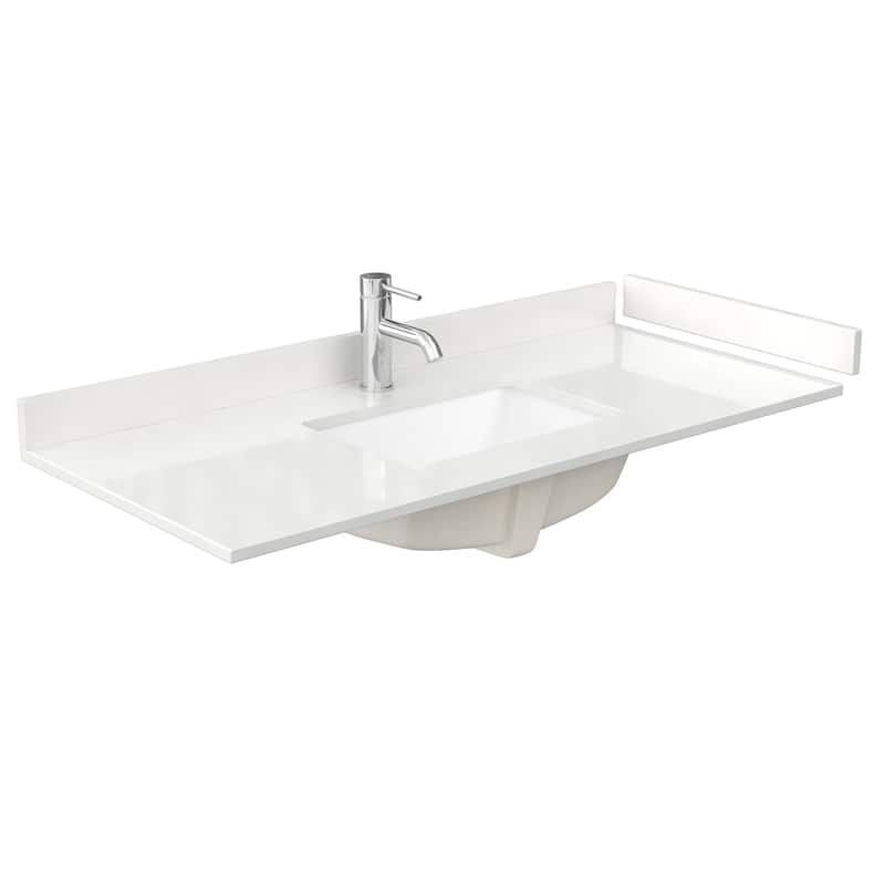Wyndham Collection WCH7575-48S-QTZ-UNSMXX Janna 48" Free Standing