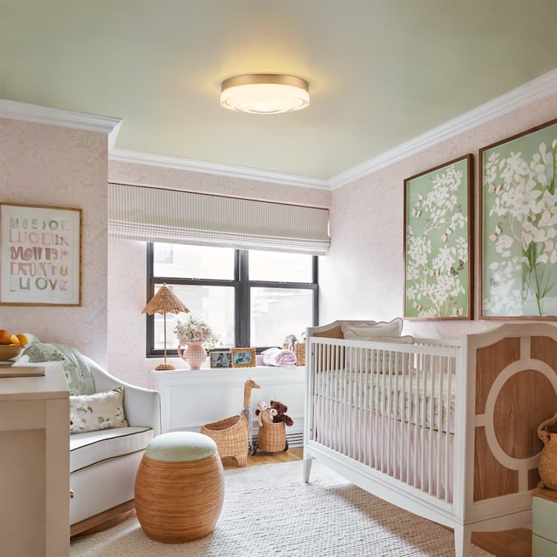 Modern Gold 1-Light Integrated LED Flush Mount Ceiling Light